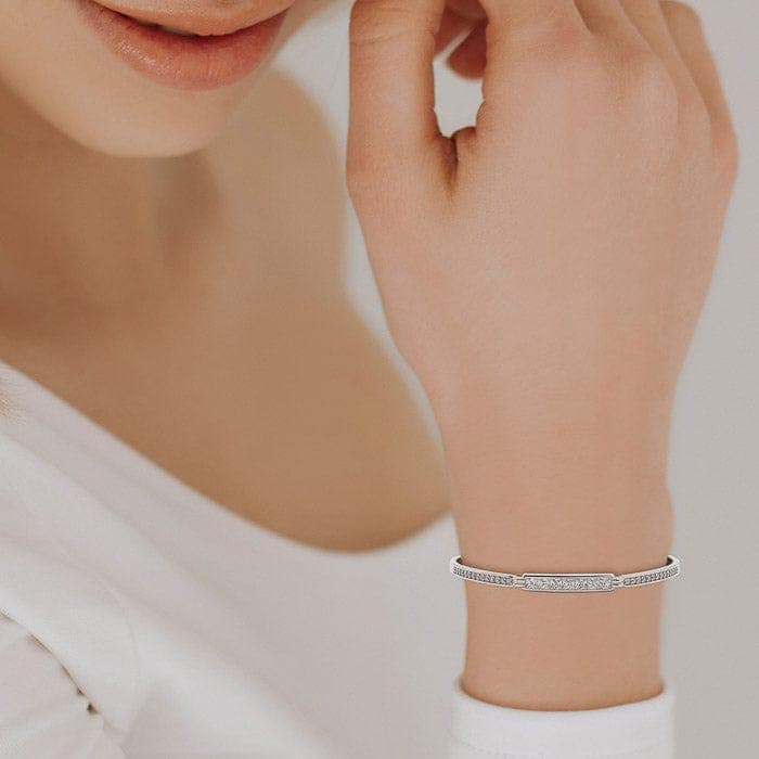 Silver Crystal Femme Bracelet view 2