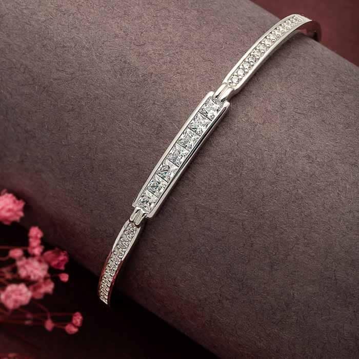 Silver Crystal Femme Bracelet view 3
