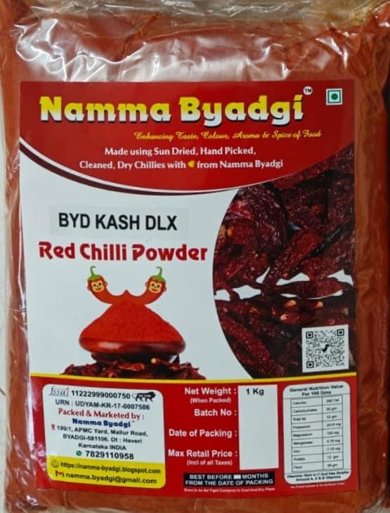 Namma Byadgi's Byadgi Kashmiri Deluxe Red Chilli Powder | High Color, Low Spiciness | Perfect for Home Cooking - 1 KG view 4