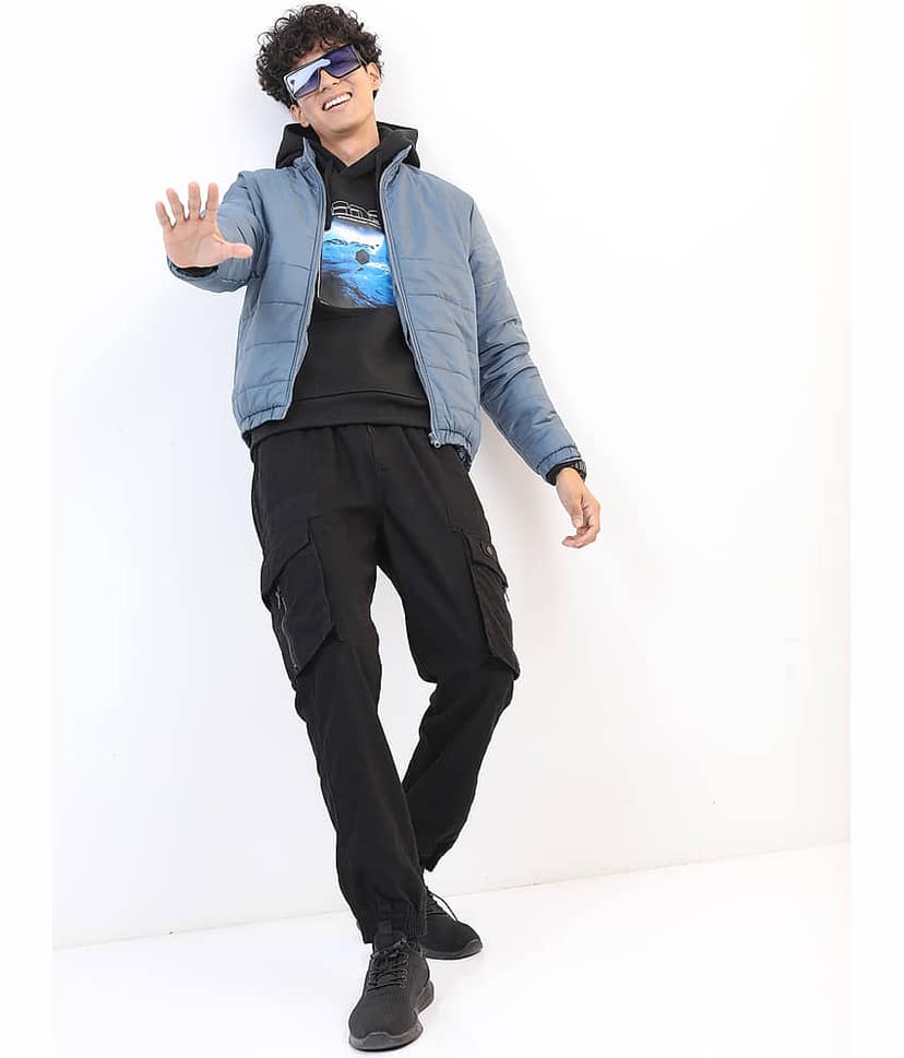Ketch Polyester Men's Puffer Jacket - Blue ( Pack of 1 ) view 2