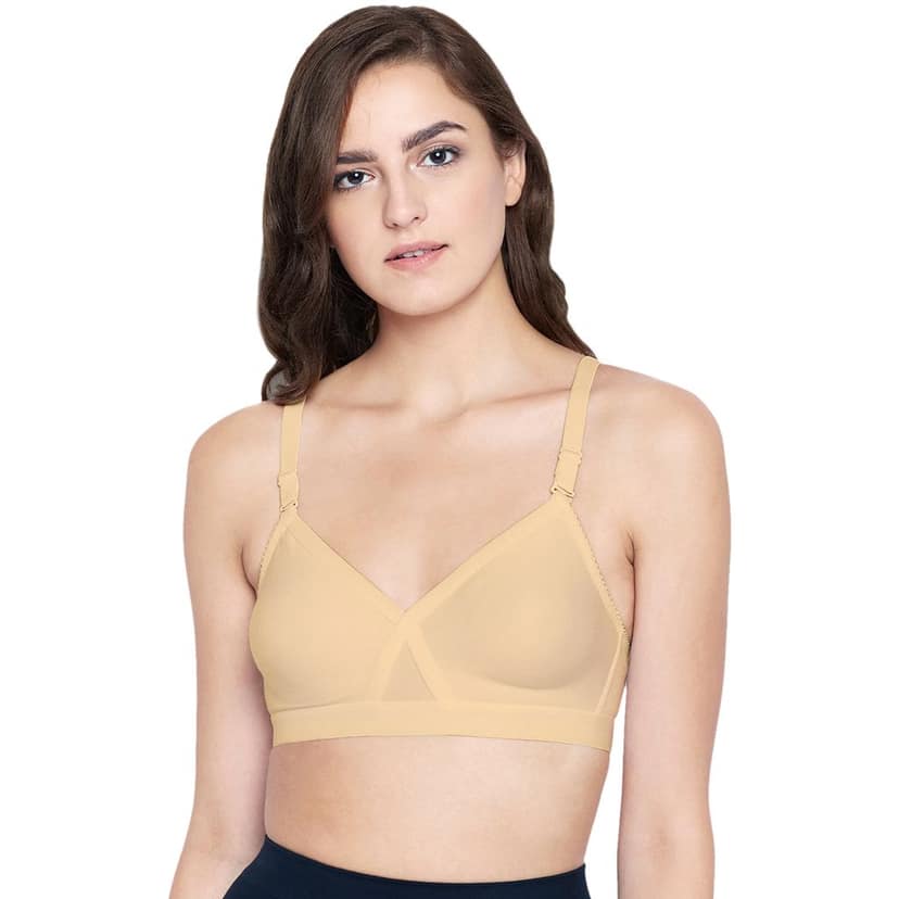 Bodycare 100% Cotton Non Padded Non wired Seamless Bra-Pack of 3 view 2