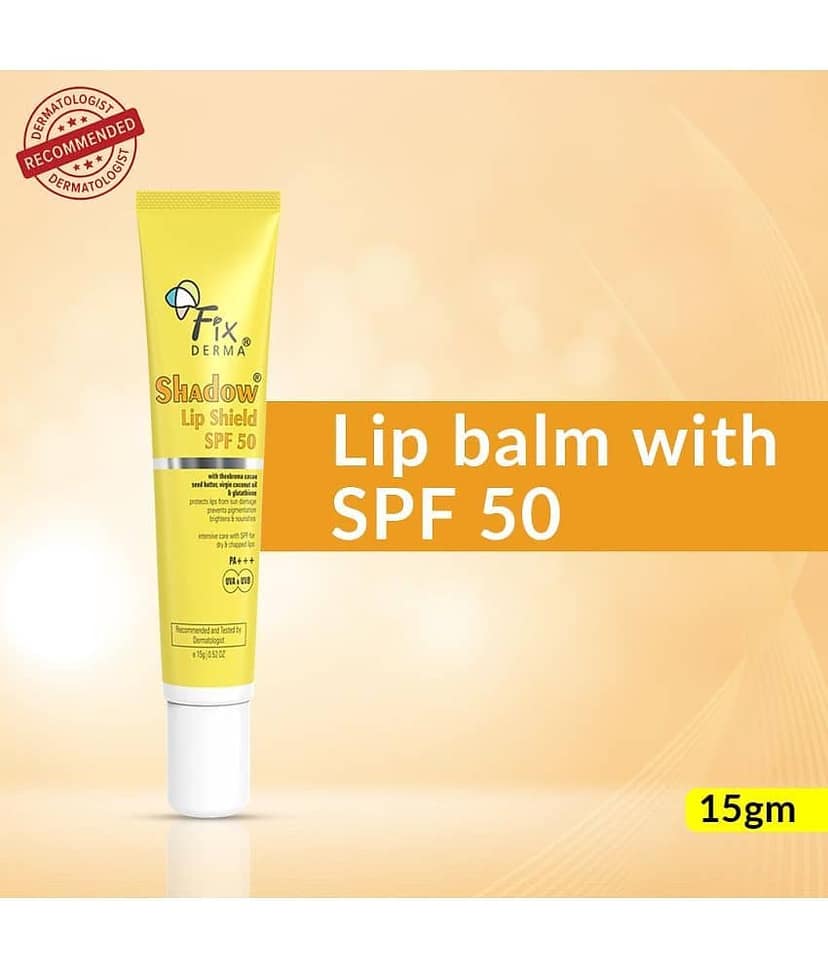 Fixderma Shadow SPF 50 Lip Shield, Lip Balm with SPF 50, Prevents Sun Damage, UVA & UVB, 15 gm view 2
