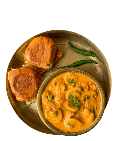 Mushroom Pav Bhaji