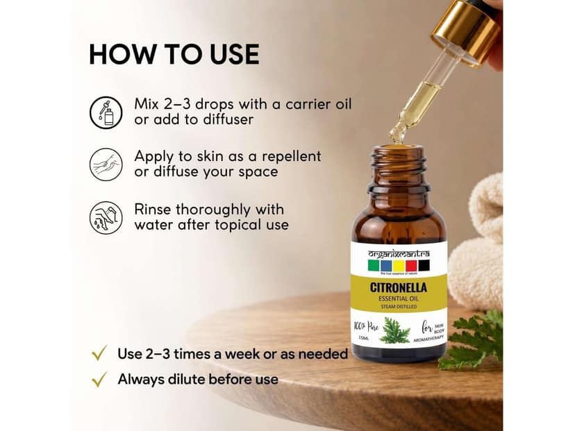 Organix Mantra Citronella Essential Oil 15ML view 4