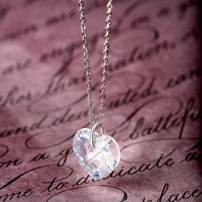 Silver White Fairy Pendant with Chain view 3
