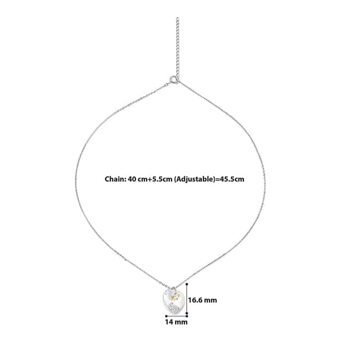 Silver White Fairy Pendant with Chain view 5
