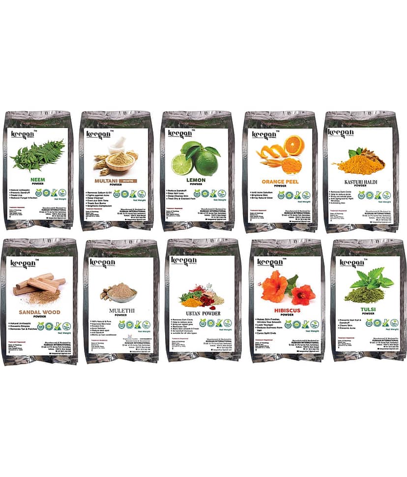 Keegan - Skin Brightening Facial Kit For All Skin Type ( Pack of 10 )