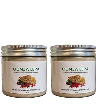 pink square Hair Growth Powder Gunja Lepa Powder 100 gm Pack of 2