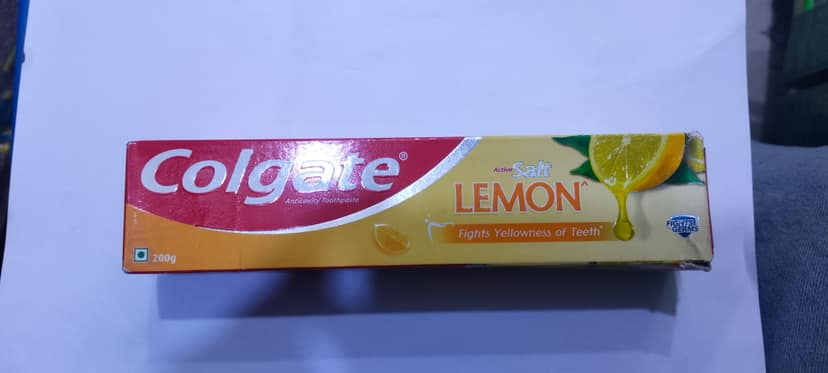 Colgate active Lemon Fights yellowness of teeth