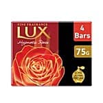 Lux Hypnotic Rose Egyptian Rose & Musk Vanilla Perfumed Bar, 75 G (Pack Of 4)