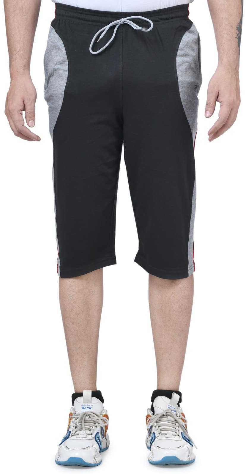IBulls, Hosiery Cotton Regular Fit Three Quarters/Three Fourths/Three by Fourth /3/4 / Capri for Men- Casual/Sports Wear with Zip Lock Pockets view 2