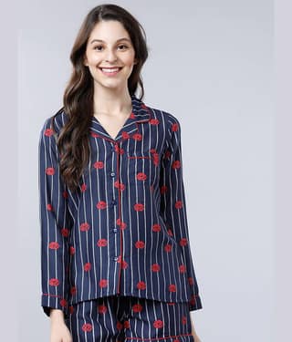 Tokyo Talkies Women Printed Viscose Shirt ( Multi Color )