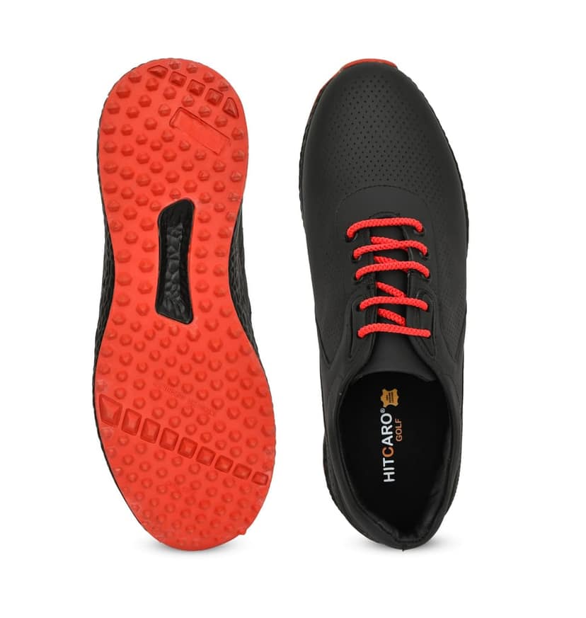 HITCARO Men Proffessional Leather Golf Shoes | Lace-Up | Phylon Sole |Waterproof | Comfortable | Breathable | Sports Shoes view 5