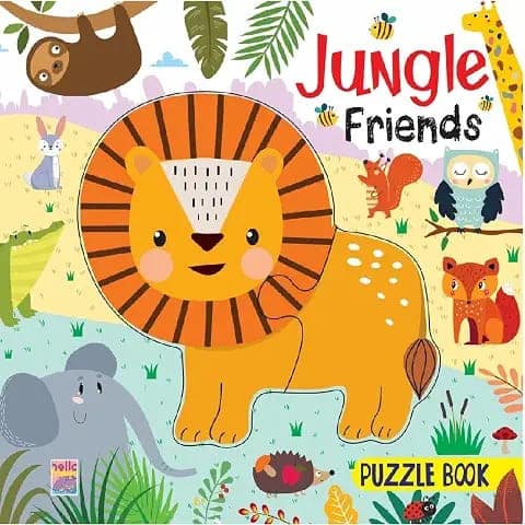 Booktopus Square Puzzle Board Book - Jungle Friends Learning Puzzle with Easy Grip Pieces - Educational Toys for Kids 4+ Years - Motor Skil: Puzzle Book view 2