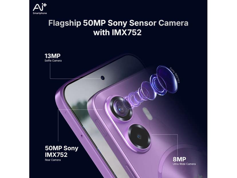Ai+ Nova 2 Ultra 5G Smartphone, 6GB RAM, 128GB Storage - Purple view 3
