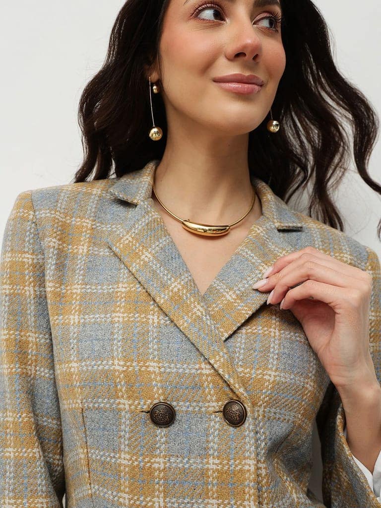 Vintage Plaid Blazer view 2
