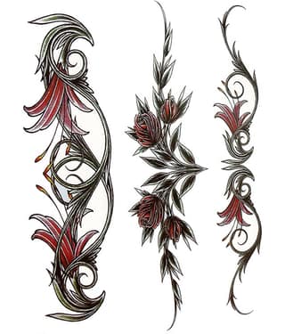 The Canvas Arts Realistic Look Waterproof Temporary Tattoo Sticker Body Tattoo
