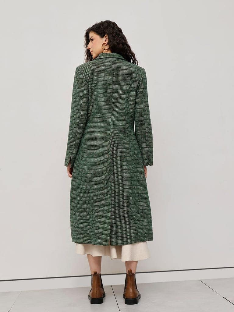 Verdant Elegance Over Coat view 5
