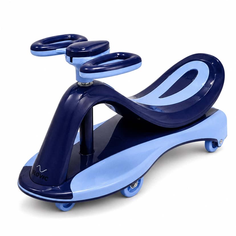 Slovic Wave Swing Car Blue - With Light