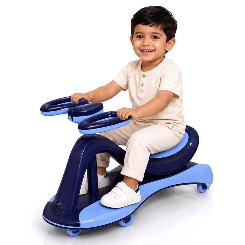 Slovic Wave Swing Car Blue - With Light view 2