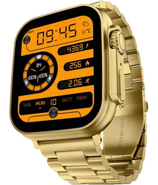VERONIC ULTRA GOLD SMART WATCH with Calling Gold Smart Watch
