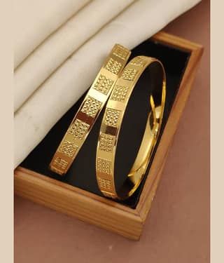 Shivay Fashion Gold Bangle Set ( Pack of 1 )