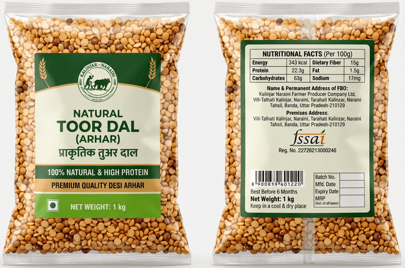 Premium Natural & Unpolished Desi Arhar Dal | Authentic Authentic Pigeon Pea | 100% Organic & Chemical-Free view 2