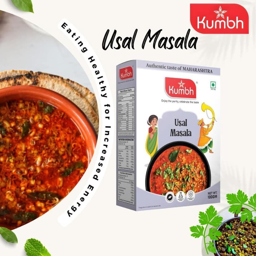 Kumbh Usal Masala 100 Gm/Misal Masala Maharashtra Masala view 3