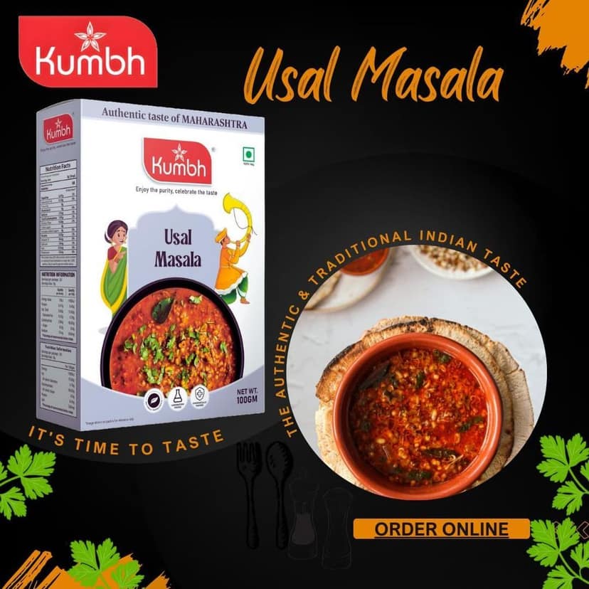 Kumbh Usal Masala 100 Gm/Misal Masala Maharashtra Masala view 4