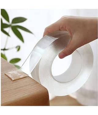 Magnique Double Sided Silicone Nano Grip Tape Heavy Duty - Removable Traceless Adhesive for Home & Office