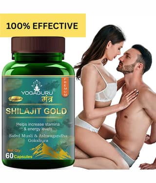Pure Natural & Herbal Shilajit Gold Capsules - 60 Capsules, 500MG - Natural Energy Booster