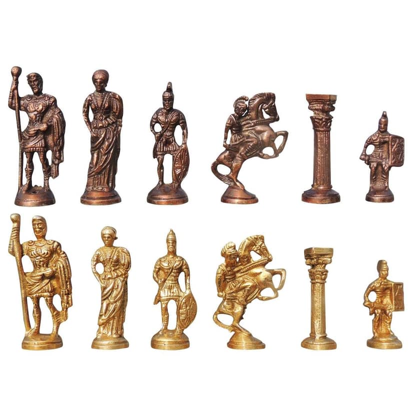 Brass Chess Traditional Set | Handmade Gift, Height : 4 Inch (BSMAS363 H) view 3