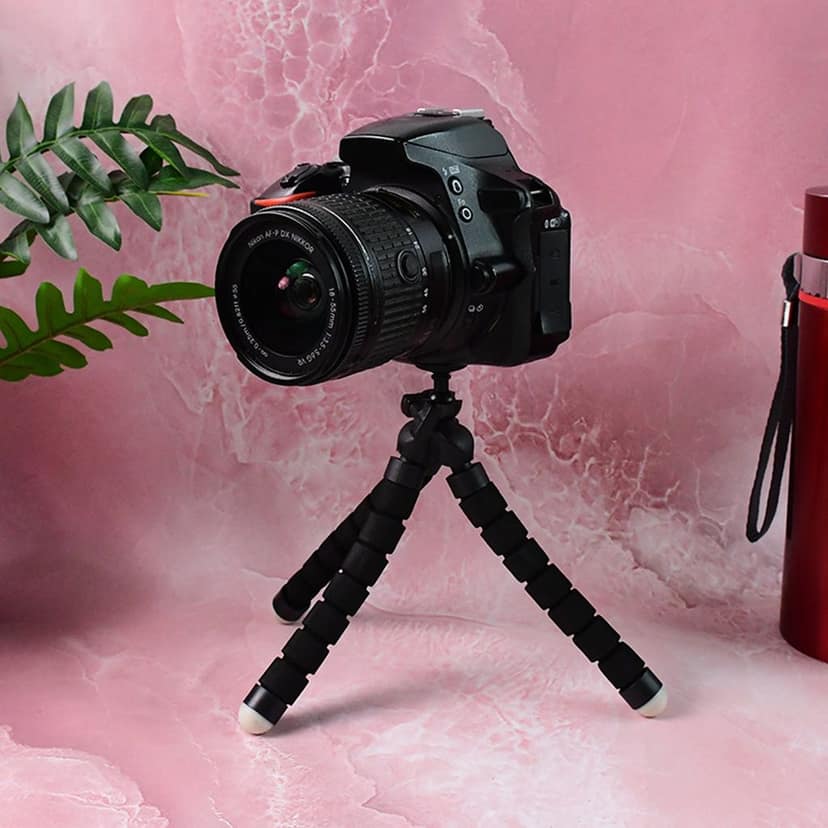 Flexible Mini Tripod Stand with Adjustable Mobile Holder view 7