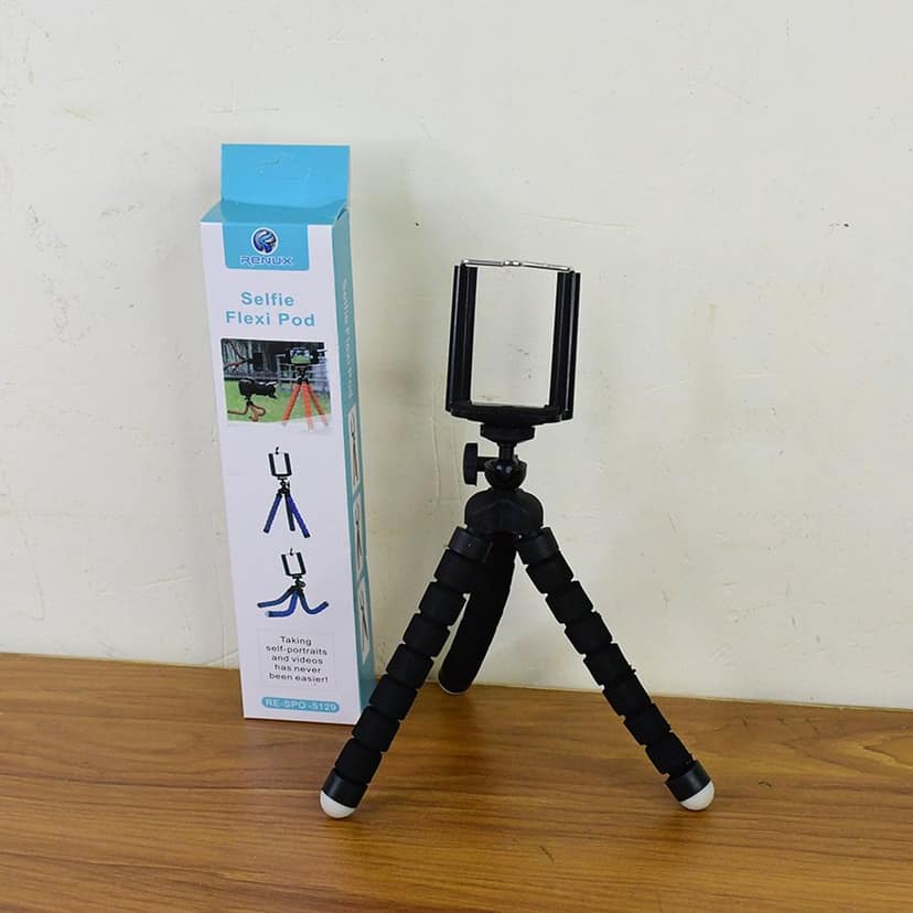 Flexible Mini Tripod Stand with Adjustable Mobile Holder view 8