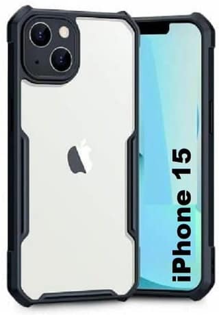 PLUGTECH Slim Shockproof Case | Matte Black Soft | Drop Protection | Precise Cutouts | Premium Mobile Cover for Apple iPhone 15 6.1