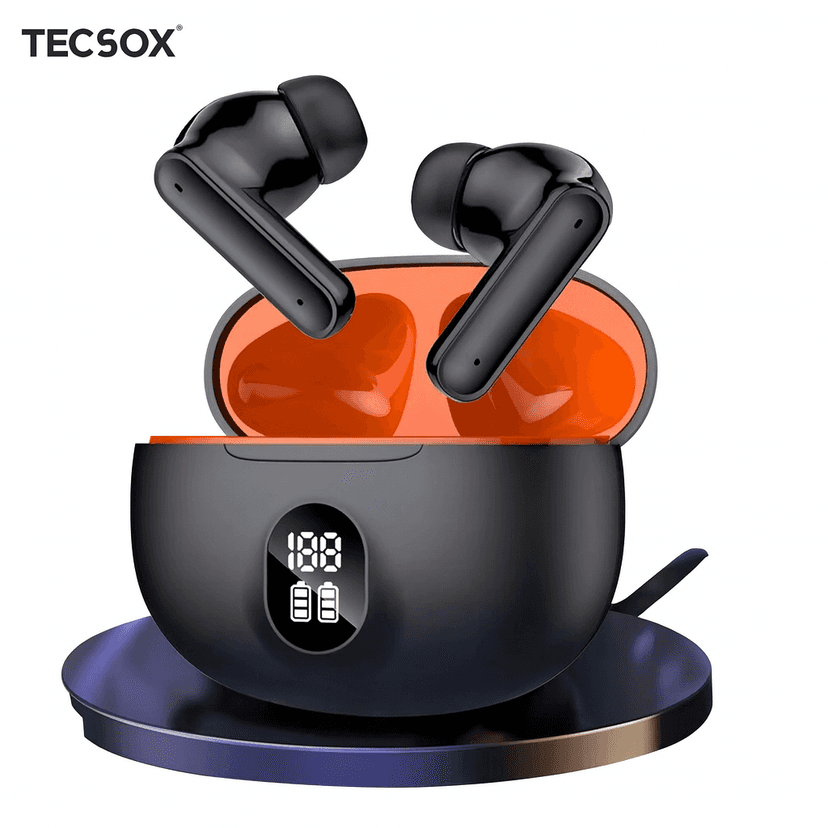 TecSox Pulse411 Bluetooth Earbuds | Deep Bass
