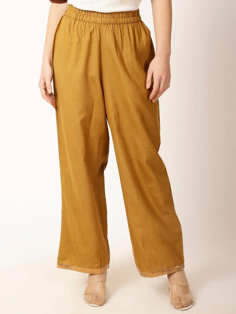 Women Solid Cotton Trouser