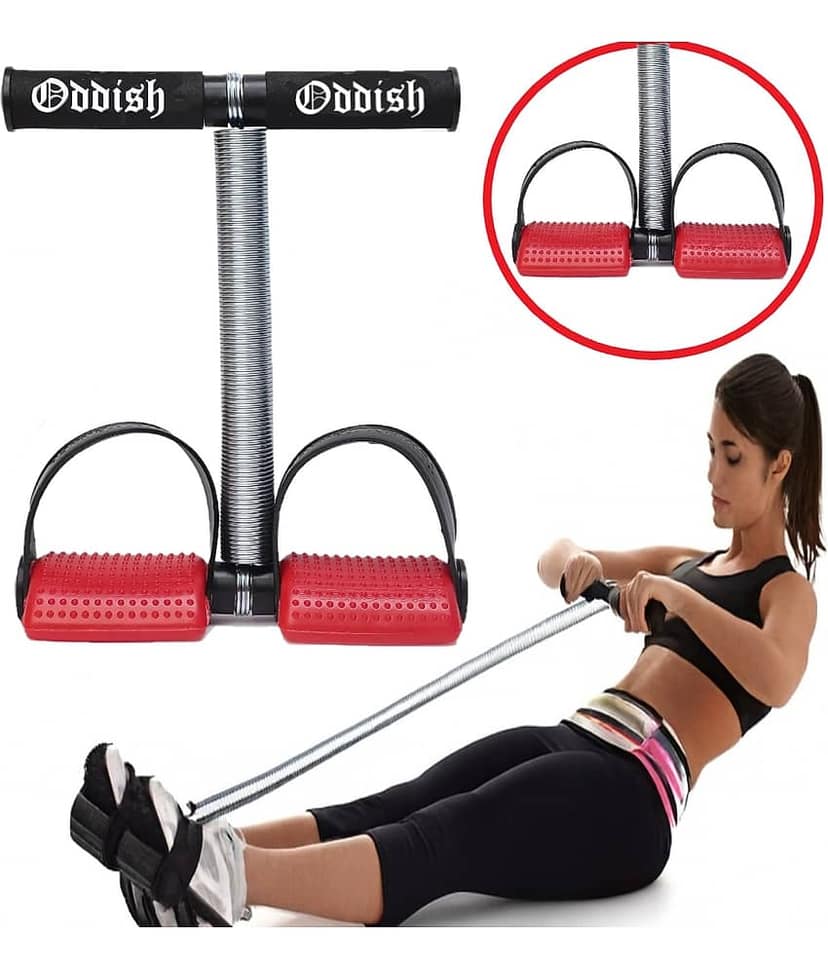 Oddish® Single Spring Tummy Trimmer – Heavy Duty Ab Exerciser for Men & Women | Full Body Workout, Weight Loss & Core Strengthening Equipment