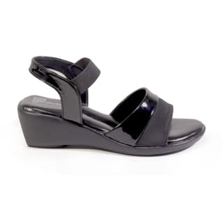Fullos Beauty Women's Black Wedge Sandals - Lightweight, Comfortable, and Stylish Footwear for All-Day Wear, Perfect for Casual and Semi-Formal Outfits Black