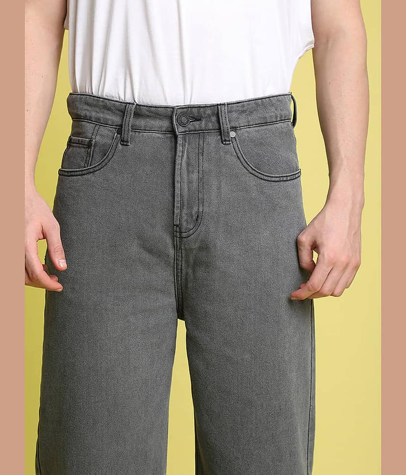 Bene Kleed Solid Men's Jeans - Grey ( Pack of 1 ) view 2