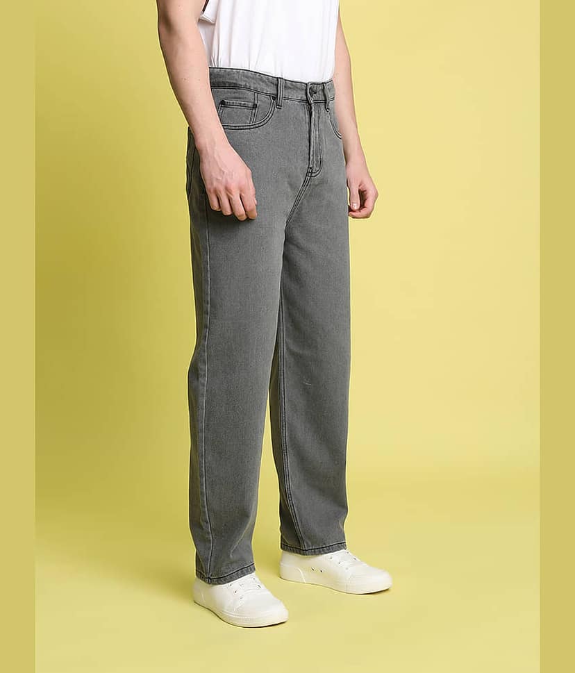 Bene Kleed Solid Men's Jeans - Grey ( Pack of 1 ) view 3