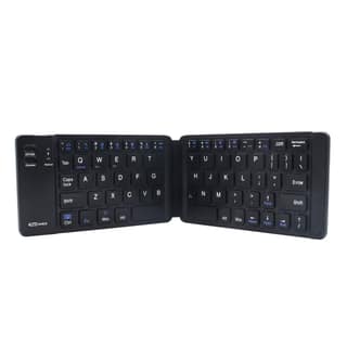 Portronics Chicklet Foldable QWERTY Keyboard, Mini Pocket Sized, Rechargeable, Bluetooth Wireless, One Touch Connect Button, for iOS, Android and Windows Tabs, Smartphones, Black Portronics Chicklet Foldable QWERTY Keyboard, Mini Pocket Sized, Rechargeab