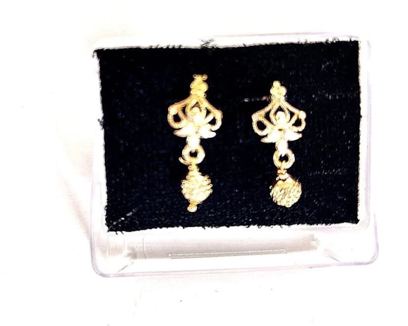 Gold Plated Pearl Drop Earrings