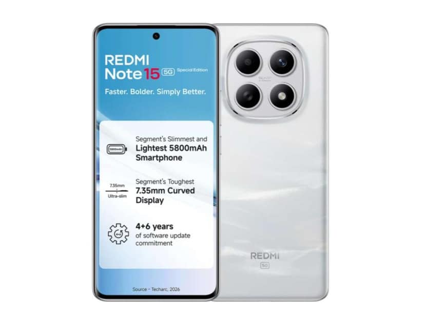 Redmi Note 15 SE 5G Smartphone, 8GB RAM, 256GB Storage - Frosted White