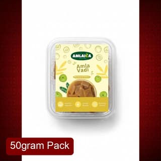 Amlaica Amla Vadi (50g) | Sun-Dried Indian Gooseberry Candy | Digestive & Immunity Booster
