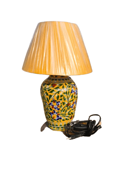 Blue Pottery Table Lamp view 2