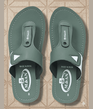 MAAN Green Men's Thong Flip Flop
