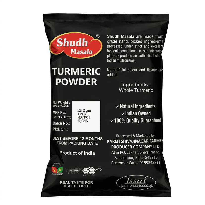 Shudh Masala Turmeric Powder 250gm view 2