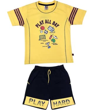 Kideon Pack of 1 Boys Cotton Set ( Green )