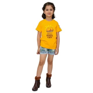 KUCHU Unisex Tshirt | Made of Super Combed Cotton-Modal Natural Fiber Better Than 100% Cotton| Soft & Breathable Fabric| Unique Digitally Printed Design |Vibrant Colour | Burger_Day